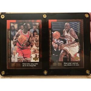Michael Jordan Upper Deck Championship Years Trading Cards 1991 1998 Framed
